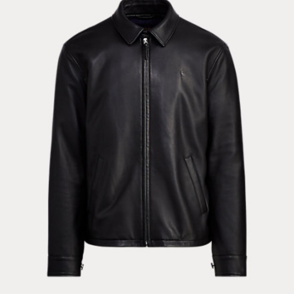 Vintage Men’s Polo Lambskin Leather Jacket